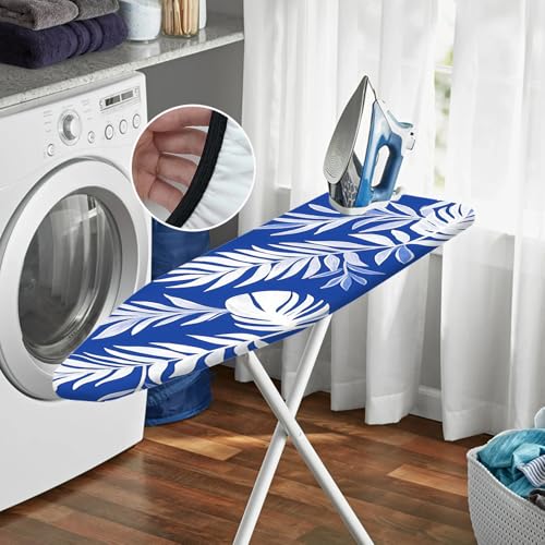 Image of Nuxovilar Tropical Leaves Ironing Board Cover 15x54 Polyester