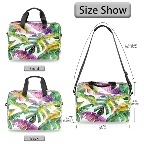 Bolsa para portátil 16 pulgadas tropical hojas acuarela miniatura 5