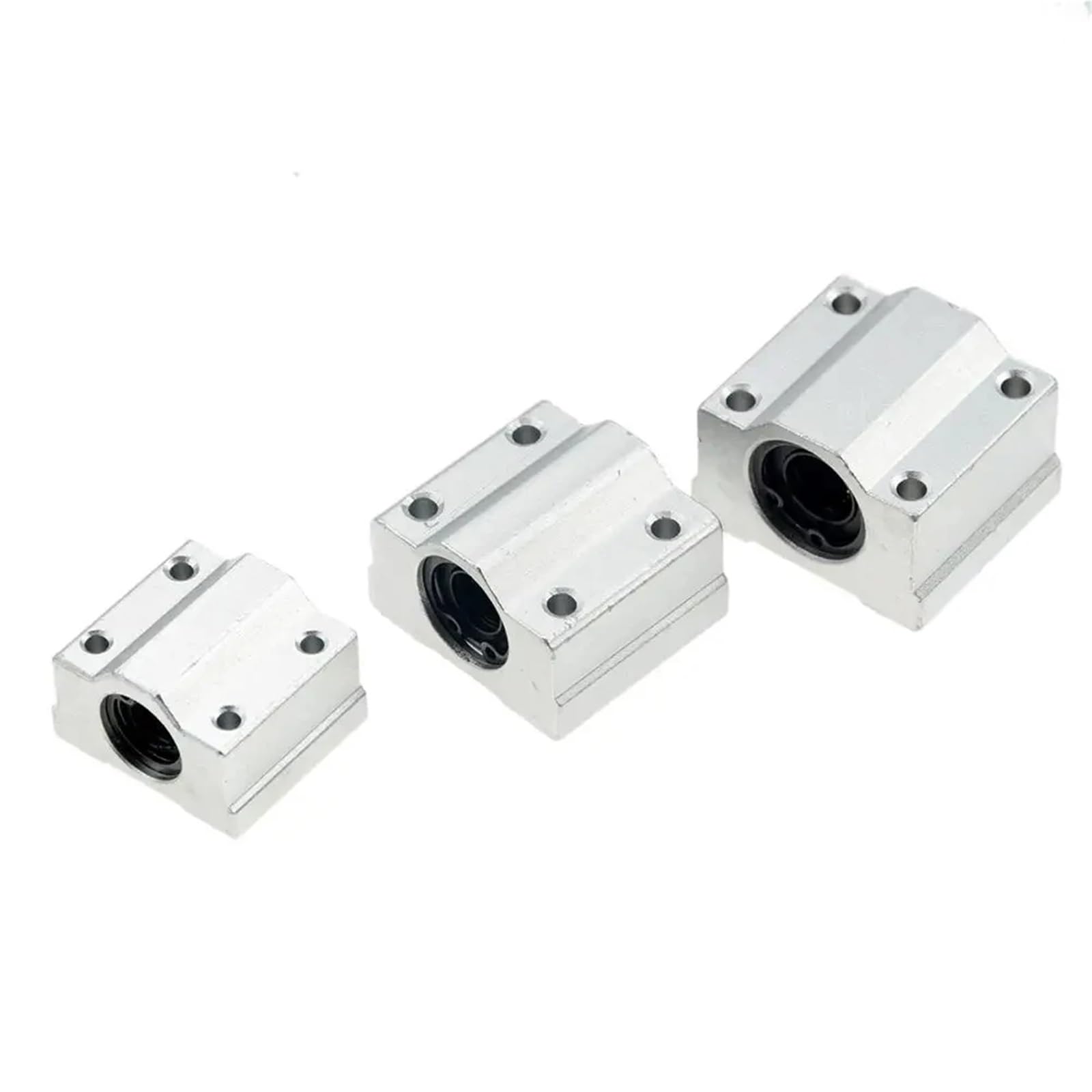 Lot de 4 roulements à billes à mouvement linéaire, bloc coulissant, bague SC8UU SCS8UU SC10UU SCS12UU SCS16UU SC20UU, pièces d'imprimante à arbre linéaire(SCS20LUU)