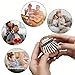 8 Key Mini Kalimba Thumb Piano Wooden Symmetry Marimba Finger Harp Instrument Musical Pendant Gift for Kid Adult (D)
