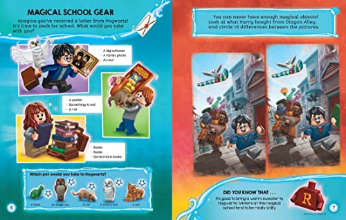 Image of LEGO HARRY POTTER MAGICAL DEFENDERS: Activity Book With 3 Minifigures and Accessories (Activity Book and Three Lego Minifigures)