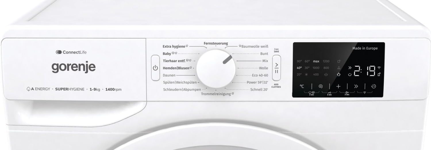 Gorenje WPNEI94A1DTS Waschvollautomat freistehend