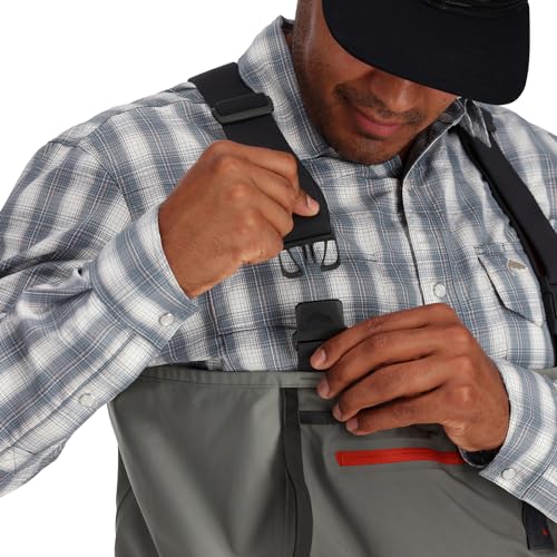 Simms Men's Freestone Stockingfoot Chest-High Fishing Waders - Durable, Breathable, Performance-Driven Waterproof Waders, Smoke (Large 12-13) by Simms - Image 8