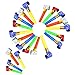 30 pezzi soffiatori per feste,Fischietti per feste Scoppi rumorosi,Party Horns Noisemaker per compleanni,Forniture per feste di matrimoni