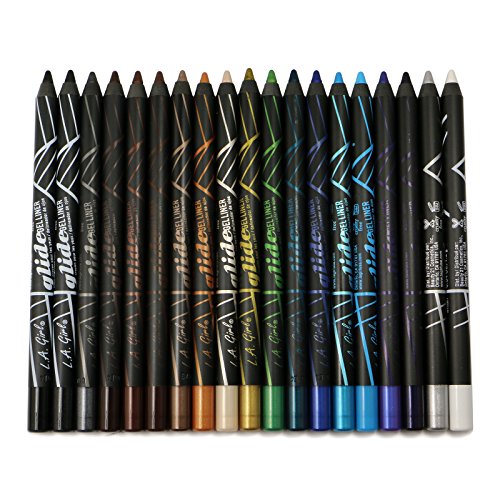 19pc LA Girl Gel Glide Eyeliner Pencil set of 19 color #GP351-369
