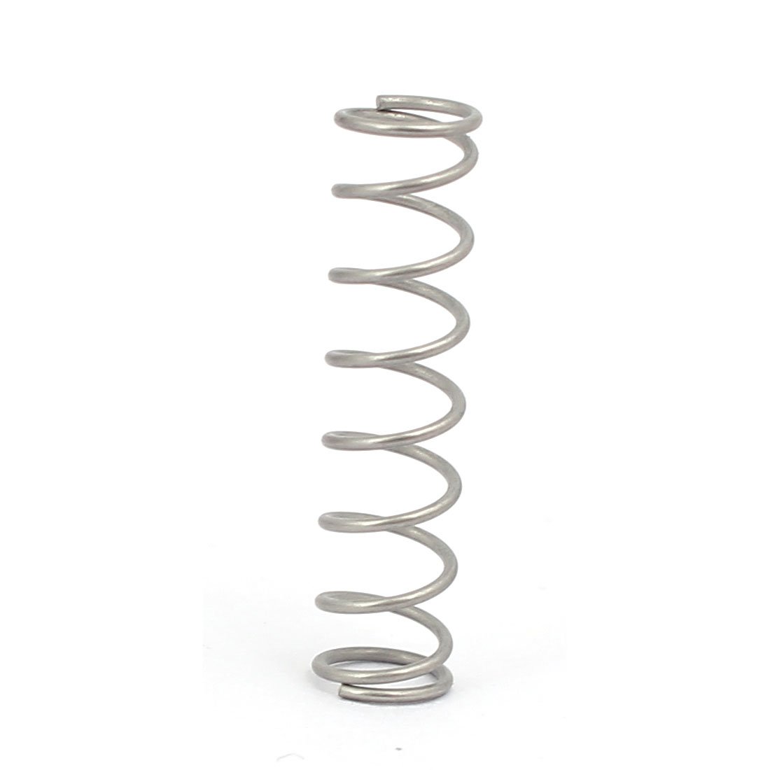 sourcing map 20 szt. 0,5 mm x 5 mm x 20 mm 304 stal szlachetna sprężyny naciskowe sprężyna sprężyna spiralna sprężyna stalowa odcień srebrny