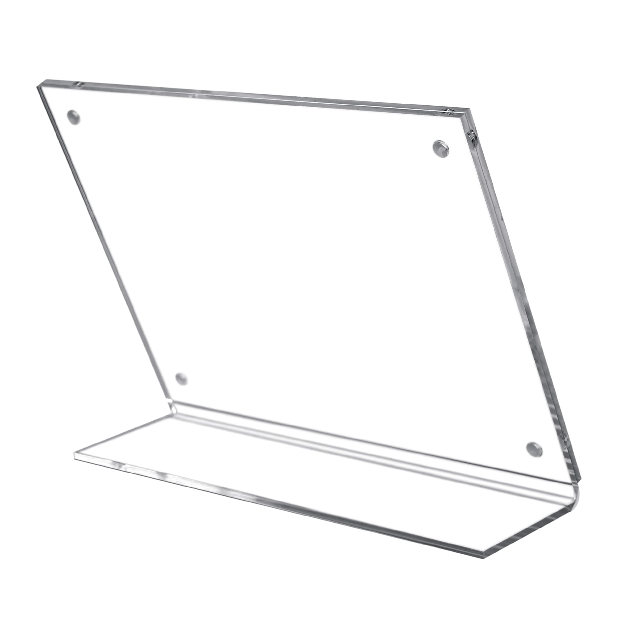 CoolChange espositori da tavolo in acrilico con chiusura magnetica | Supporti a L trasparenti per foto, cartellini e info | Formati DIN A7, A6, A5 – Disponibili in varianti (20, 105x75mm / Formato A7)