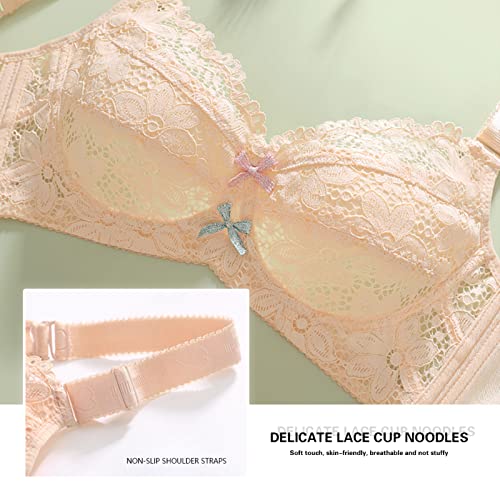 Necalisi Volledige Dekking BH Transparante Lingerie Vrouwen Kant Gewatteerde Bralette Draadloze Plus Size Longline BH Laag Cut BH - Image 6