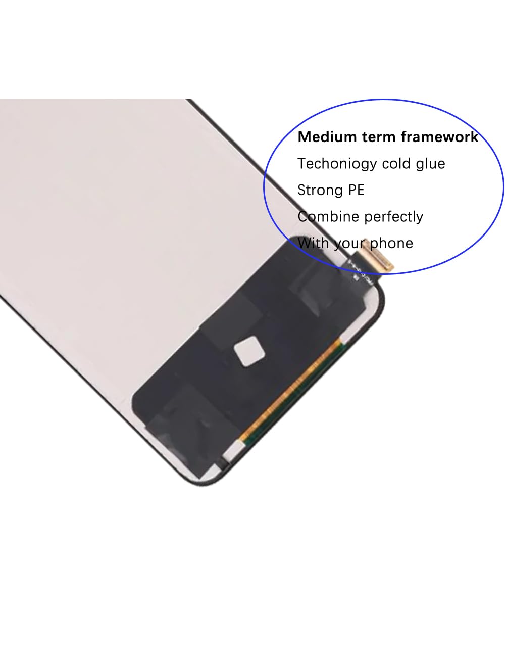 Ersatz Display für Realme GT 5G LCD Bildschirm TFT, für Realme GT Master Edition Display Bildschirm Touch Digitizer Assembly Reparaturteile Kit(Ohne Fingerabdruck)