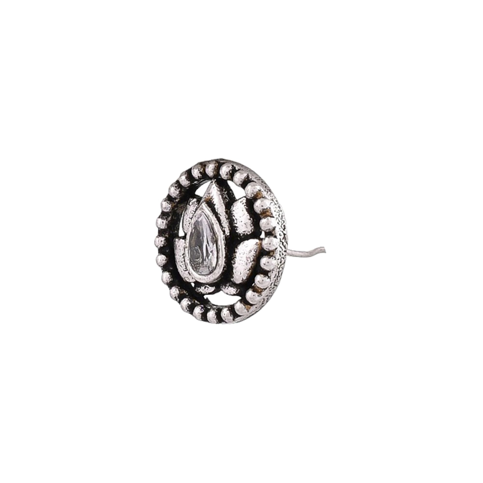 VOYLLA Indie Collectibles Lotus Bloom Oxidised Nose Ring (B0CR1FYJ9K) Amazon Price History, Amazon Price Tracker