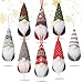 8 Stili di Ornamenti di Gnomi da Appendere all'Albero di Natale Decorazioni Fatte a Mano di Tomte Svedesi Bambole di Peluche Scandinave di Babbo Natale Decorazioni per Festa