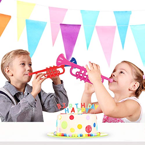 ArtCreativity 13 Inch Plastic Trumpets, Set Of 6 - Image 6
