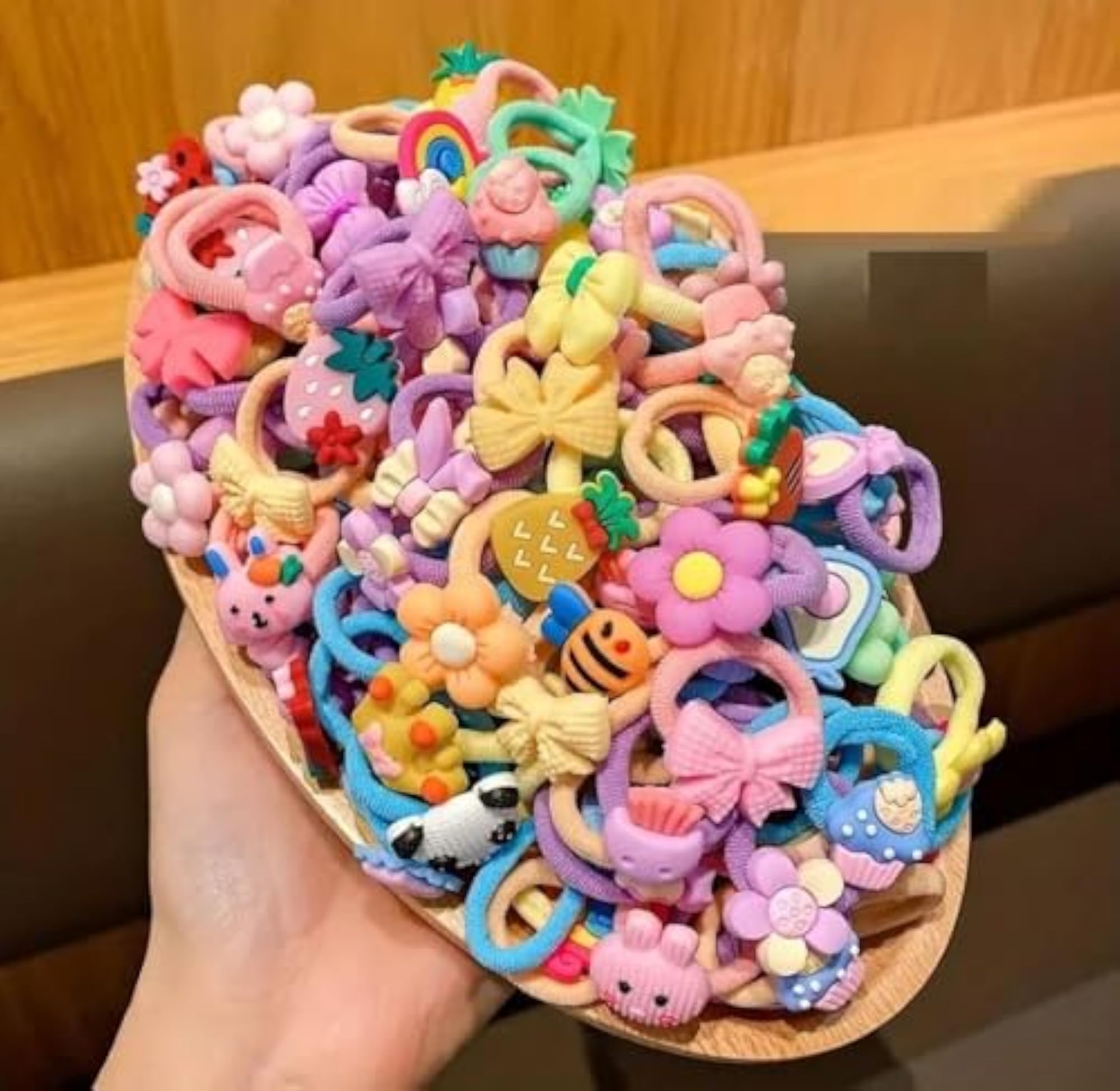 Cartoon Character Hair Bands for Girls, Multicolor Set