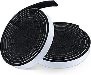 BBQ Gasket Black Grill Tape High Temp Grill Seal Self Stick Gasket, 7.5 Ft Length 1/8 Inch Thickness (2, 0.5 Inch Wide)