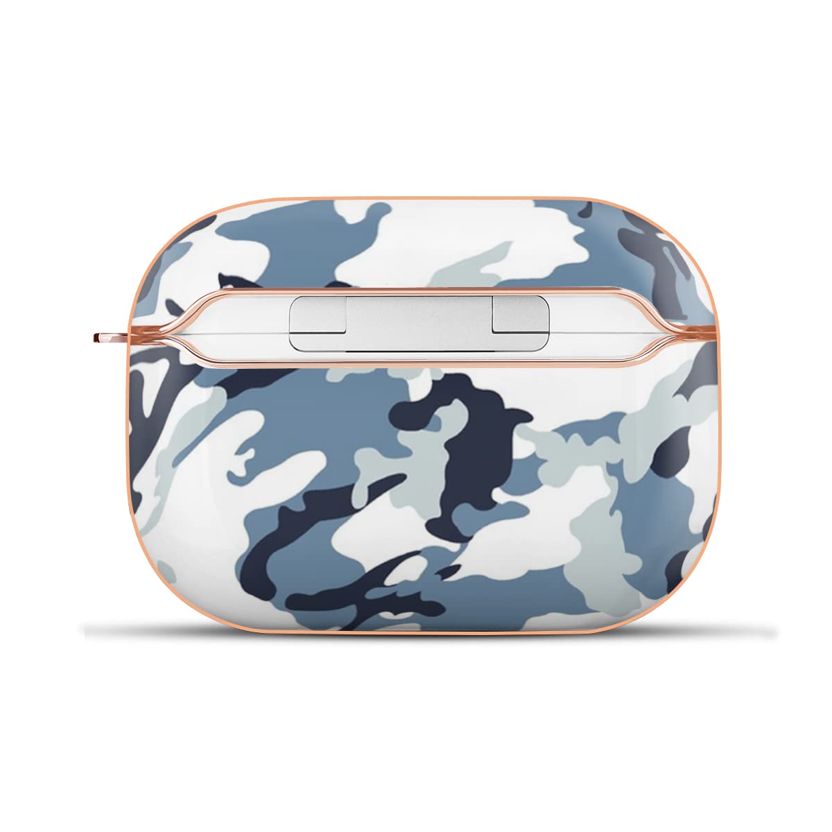 AirPods ケース　第1世代　第2世代　カモフラ柄　カラビナ付き AirPods ケース 第1世代 第2世代 カモフラ柄 カラビナ付き