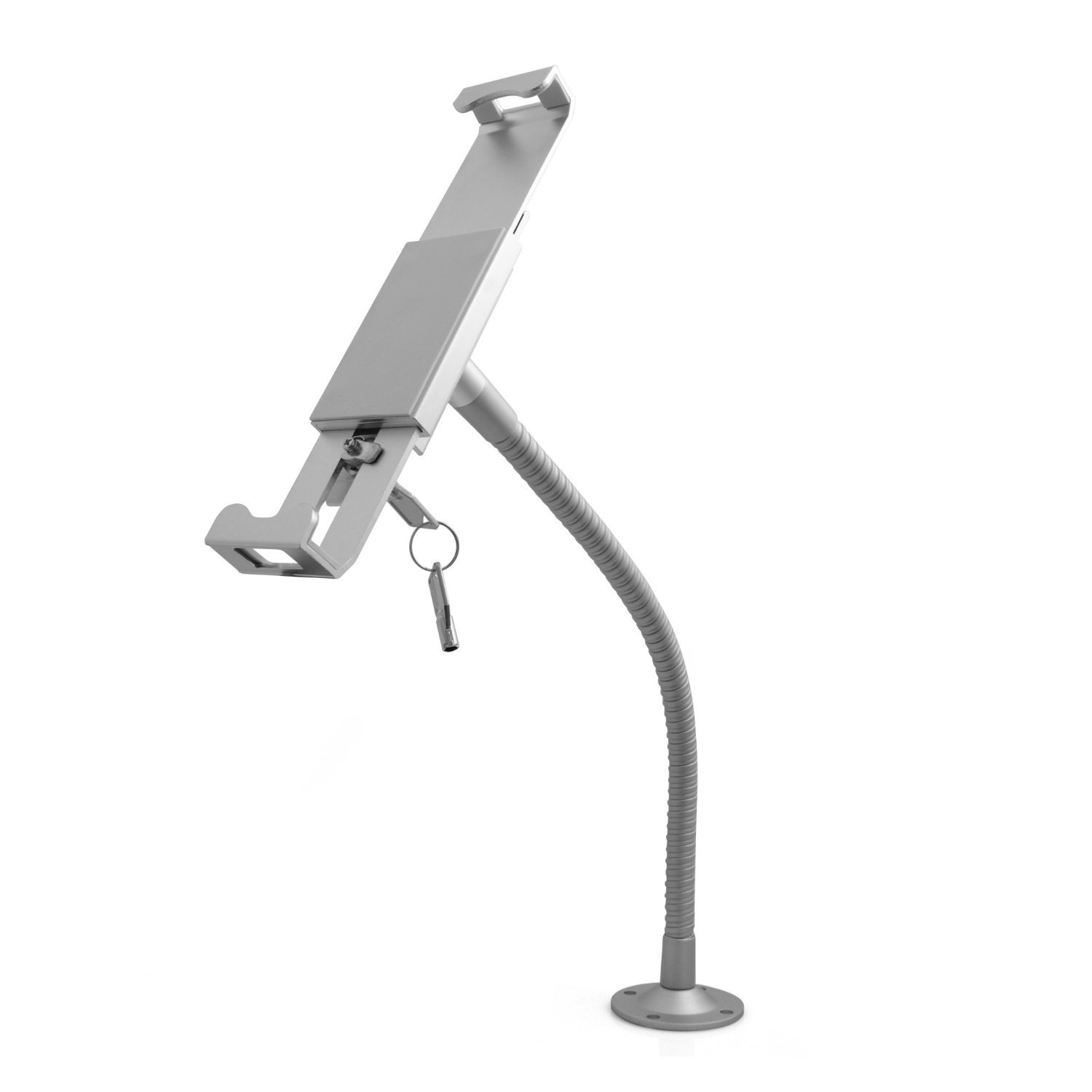 SYSTEM-S antifurto a Collo di Cigno Supporto a Parete Show Room Titolare con Serratura di Sicurezza per Tablet PC 9,7 – 12 Pollici