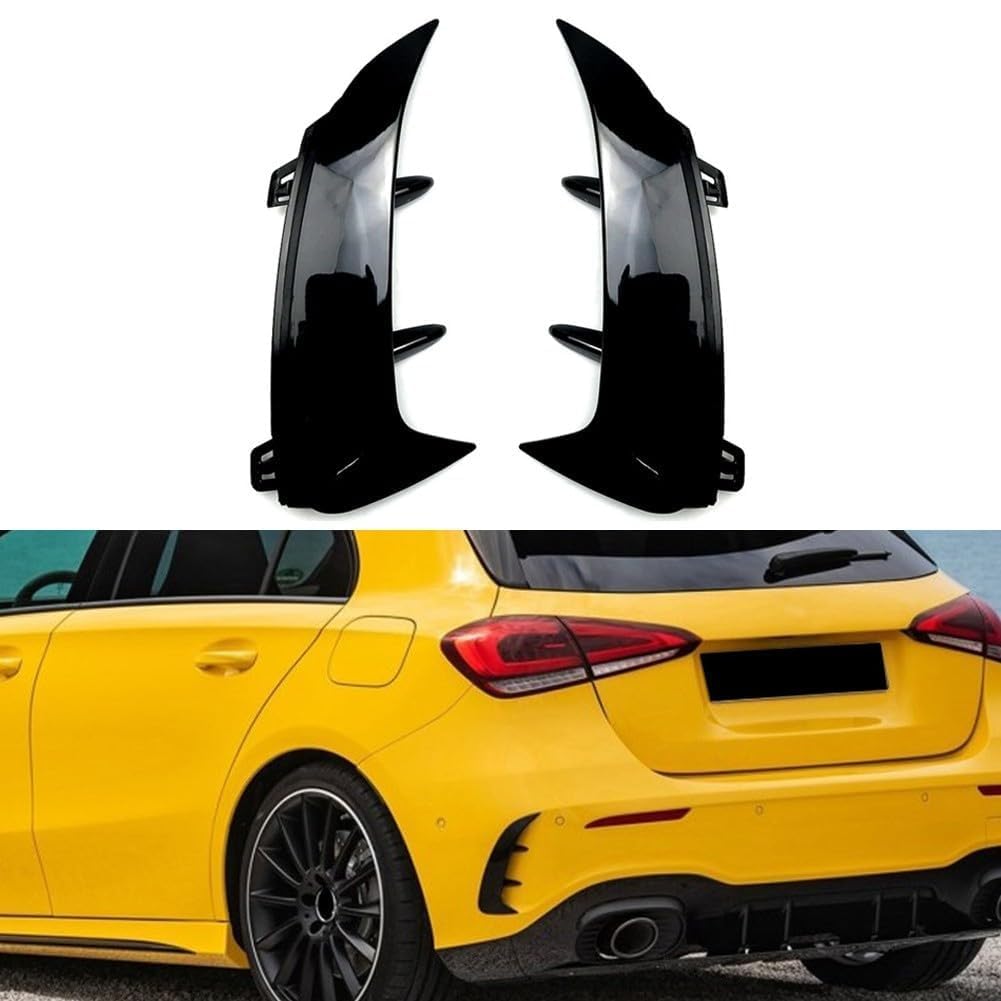 Spoiler Splitter paraurti Posteriore, per Mercedes-Benz Classe A W177 A200 A220 A35 2018-2022 Hatchback, Canards (Carbonio)