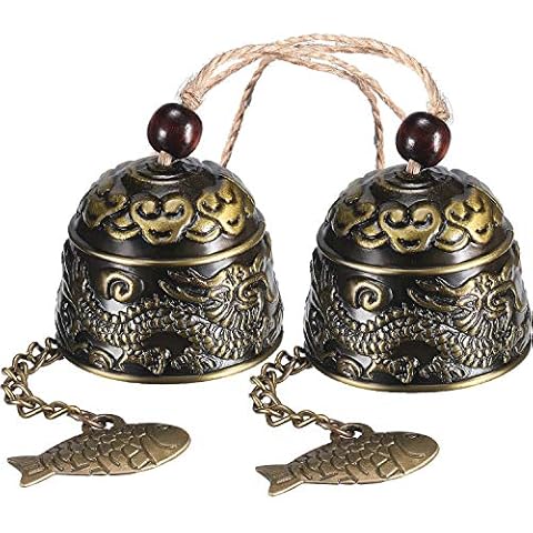 2 Pieces Vintage Dragon Wind Chimes Cover