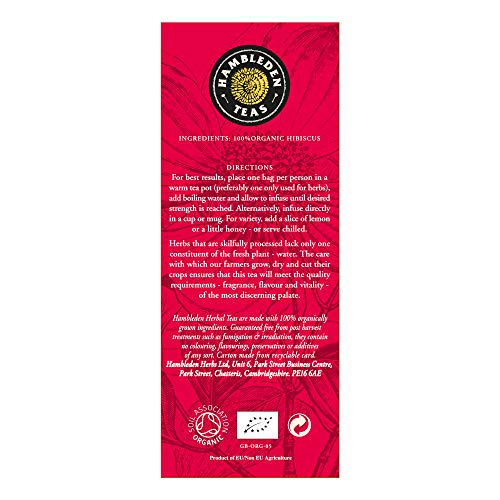 Hambleden Teas Organic Hibiscus Tea 20 Teabags