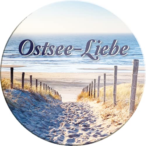 schilderkreis24 – Lustiger Spruch “Ostsee Liebe“ Magnet Deko Ostsee Nordsee Meer...