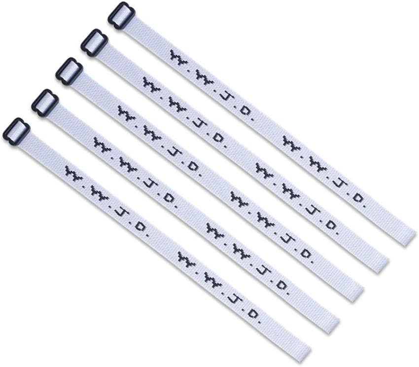 Amazon Com 5 Pack W W J D Bracelets 22 Individual Colors To Choose From Mix And Match White Toys Games