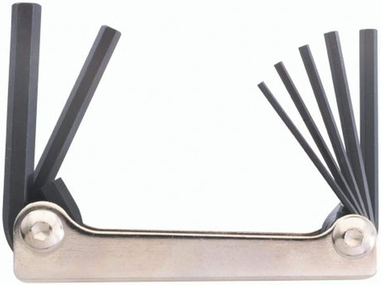 Bondhus 14592 Metal Handle Hex Tip 7 Piece Fold Up Tool w/ProGuard Finish, multi, one size