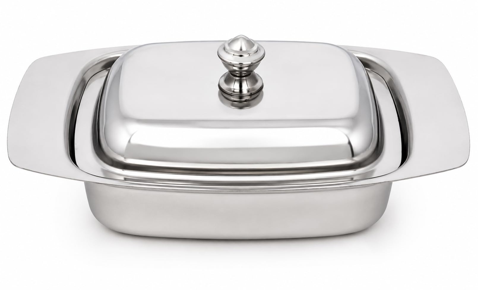 Stainless Steel Butter Dish with Lid for Kitchen Storage and Table Serving | Rust Resistant Butter Keeper Container | Elegant Butter Box for Home Cafe Restaurant Refrigerator Use | Pack of 1-image-17