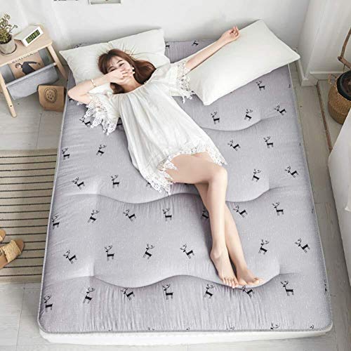 ZH Piso Tatami, durmiendo colchón Topper cojín Plegable Grueso, Almohada colchón futón, Mat Estudiante Célula compartida Cama (Color : S, Size : 0.9m Bed)