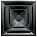 American Louver - STR-C-14BK - Ceiling Diffuser, 3 Cone, 14 in Diffuser Duct Size, Square, 6 1/4 in Depth, Black