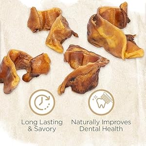 Natural farm pig ear slivers for dogs 1 5 pounds bag one ingredient natural pigs ear slivers air dried long lasting  highly digestible treats great for puppy and largemedium dogs   cucciolini doodles