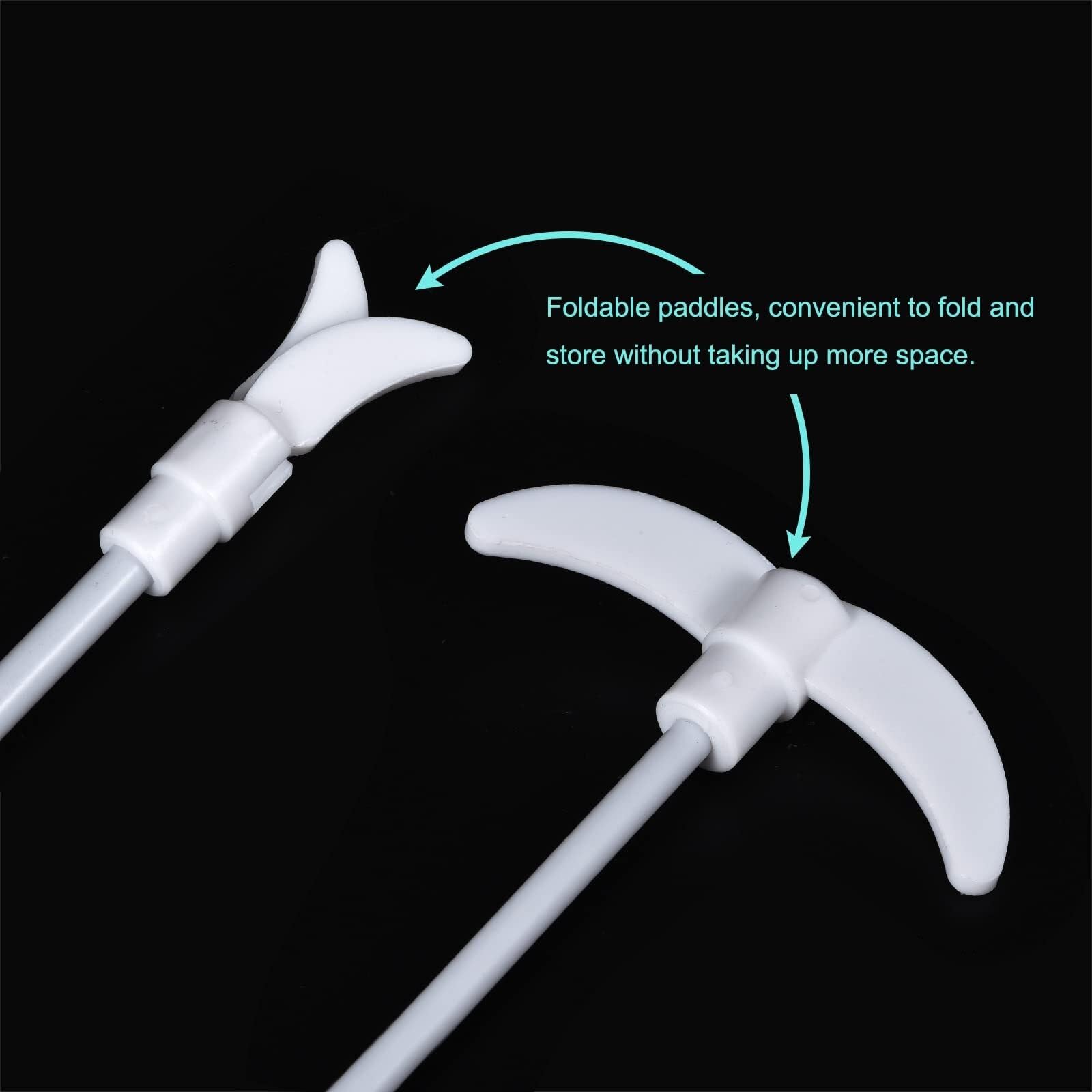 Varilla de agitación recubierta de PTFE - Pala plegable 450mm para agitador eléctrico de laboratorio(500mm)