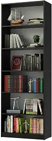 Estante Livreiro Madesa 6908 com 6 Nichos - Preto