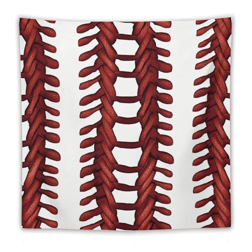Tapisserie murale softball vintage en dentelle pour chambre ado