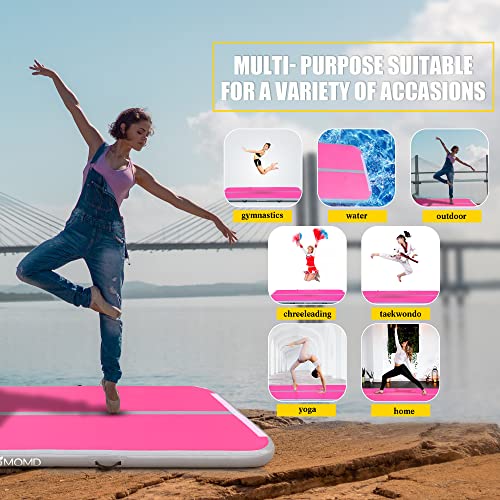Air Track Gymnastics Mat 4In Thickness, 10Ft Tumbling Training Mat,Inflatable & Foldable Air Mat With Electric Pump For Gym Home Beach Water Park #TOP4