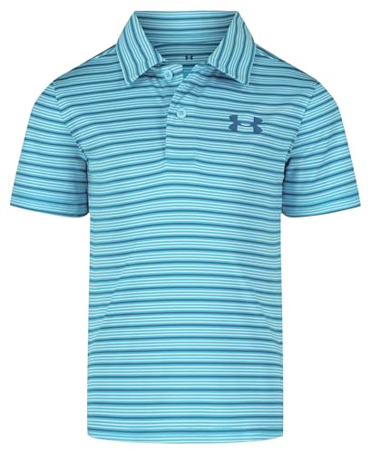 Image of Under Armour Boys' Matchplay Short Sleeve Golf Polo, Lightweight Performance Stretch, Logo Detailing