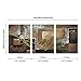 Pyradecor Modern 3 Piece Canvas Prints Abstract Brown Landscapes Pictures Paintings on Canvas Wall Art Work for Living Room Bedroom Kitchen Home Decorations