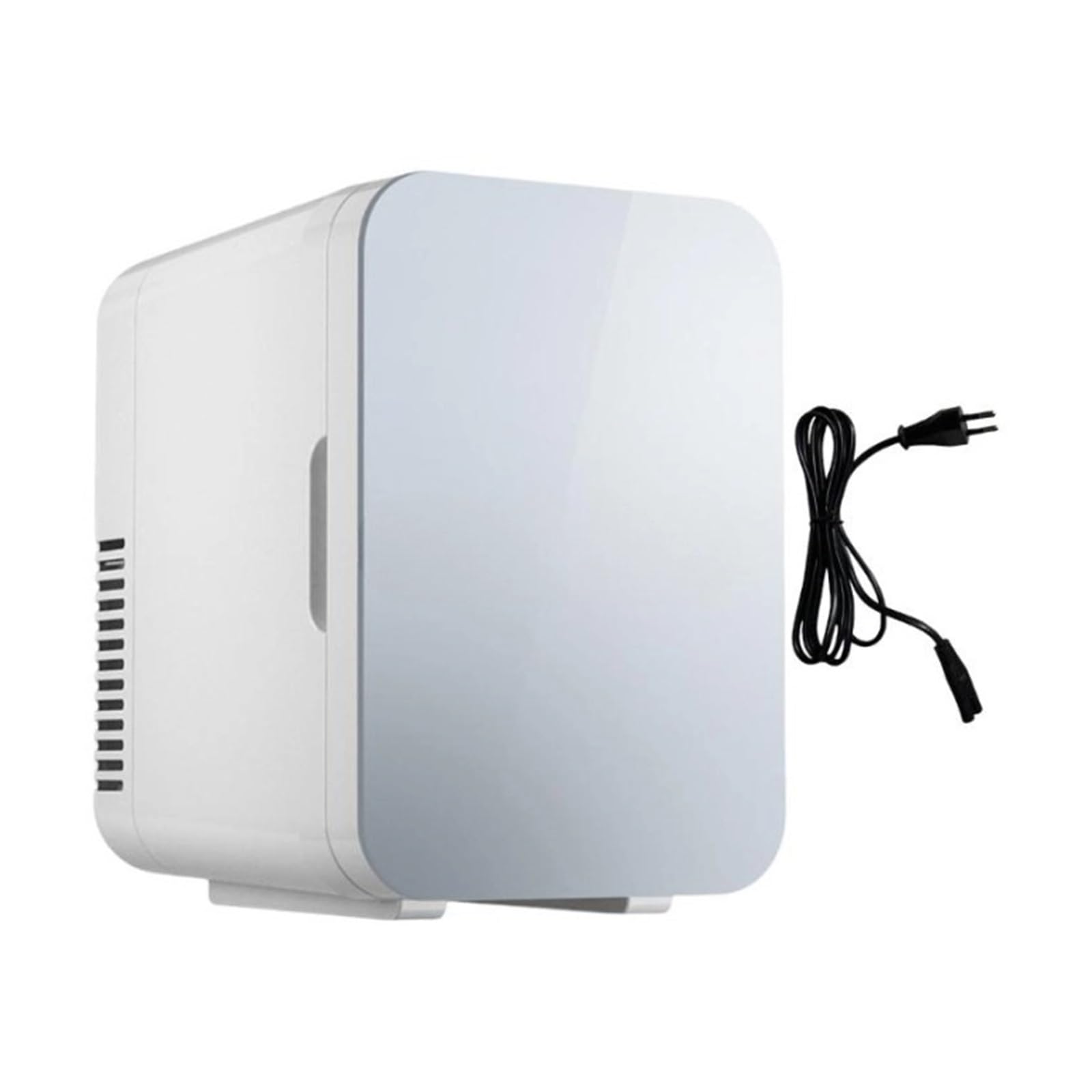 Mini refrigerador de 6 litros for Viajes, oficinas y dormitorios con tecnología de refrigeración Avanzada(Silver)
