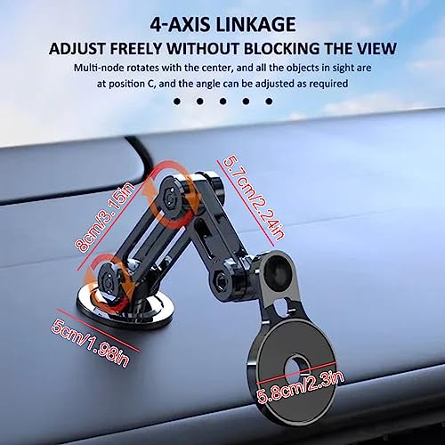 BINGONE Universal 360° PRO, Phone Mount for Car, Car Phone Holder Mount,Cell Phone Holder Car Dashboard Windshield Air Vent, Handsfree Dash Stand for Universal (Black)