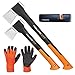 Produktbild FISKARS© Set Spaltaxt X17 - M + X11 - S + Xsharp Axt- und Messerschärfer + Handschuhe