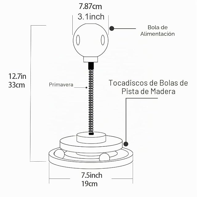 Foto 7 de 7 de Marchul Juguete interactivo de comida para gatos, juguetes para gatos de interior