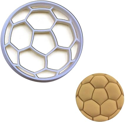 Amazon サッカーボールクッキーカッター 1個 ベーカロジー L ホワイト Bakerlogy クッキー型