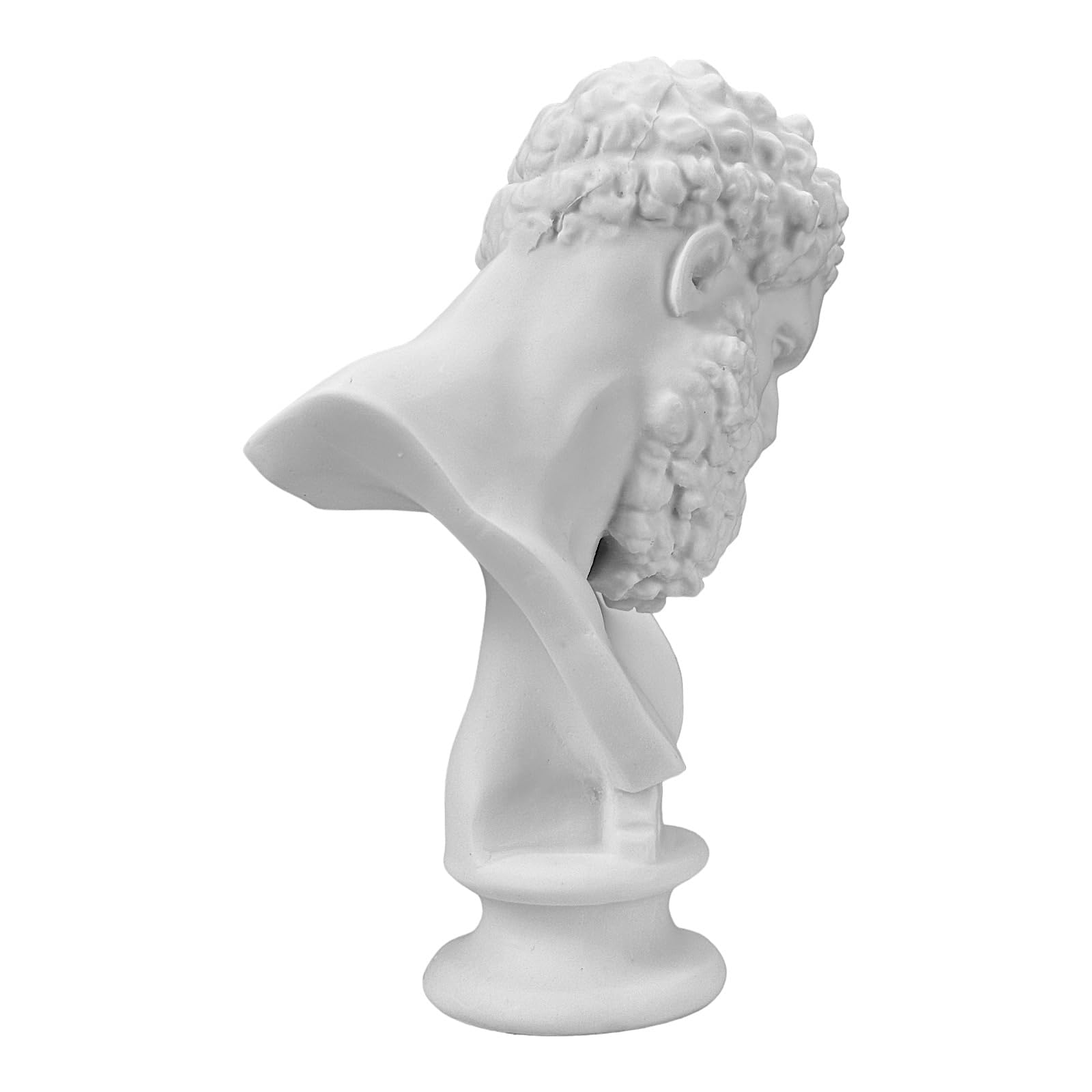 Farnese Hercules Büste griechische Statue Skulptur Gussmarmor Kopie 19,8 cm