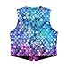 Suhoaziia Mermaid Scales Boys Suit Vest Lightweight Formal Dress Waistcoat Vest 3 Buttons Casual Wedding Tuxedo Party Waistcoat with Pockets Spring Fall Outwear Jackets Fashion Outfits