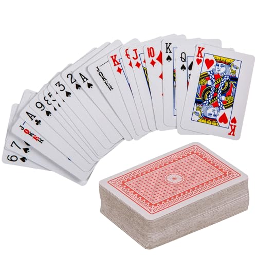MIJOMA Mini-Pokerkarten 3er-Set – 54 Karten pro Deck, ca. 6 x 4 cm – Spielkarten für unterwegs, Reisen, Partys, Spieleabende – klassisches Pokerdesign – Bild 3