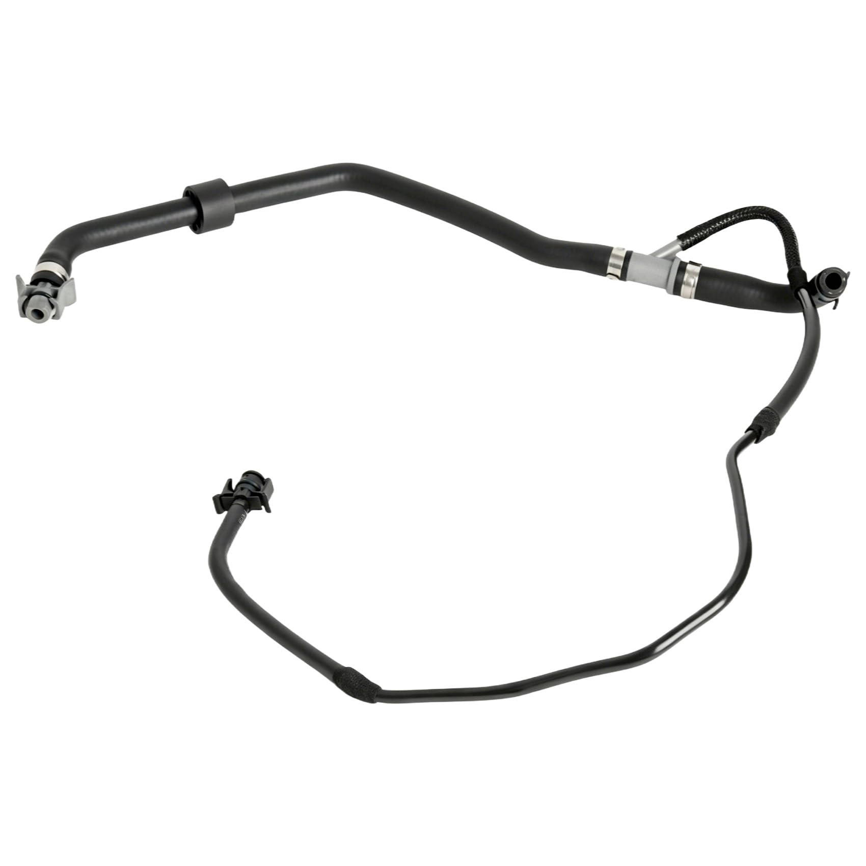 Wegold Black Radiator Coolant Overflow Pipe 1829702 Cv61-8K012-Za Compatible With Ford Focus Mk3, C-Max Mk2, Grand C-Max 2012-2014 Engine Coolant Overflow Hose Expansion Tank Hose