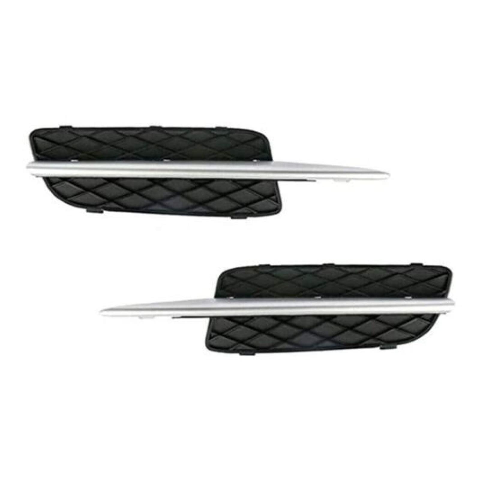 Frontgitter Einsätze Für BMW X5 E70 X6 E71 2007-2010 - Schwarz/Silber