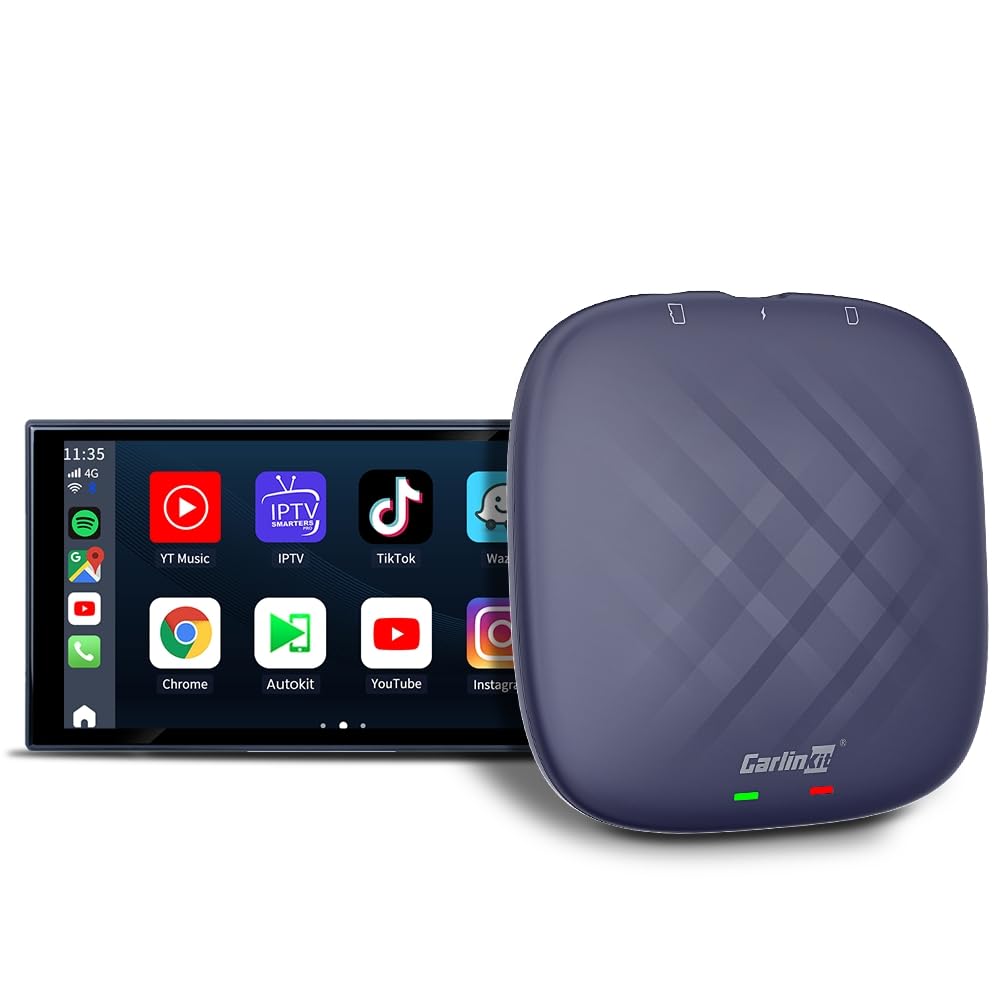 CarlinkitAndroid 13.0 carplay ai box,RAM 8G+ROM 128G,carplay android auto wireless adapter for YouTube netflix,for Factory Wired CarPlay Cars