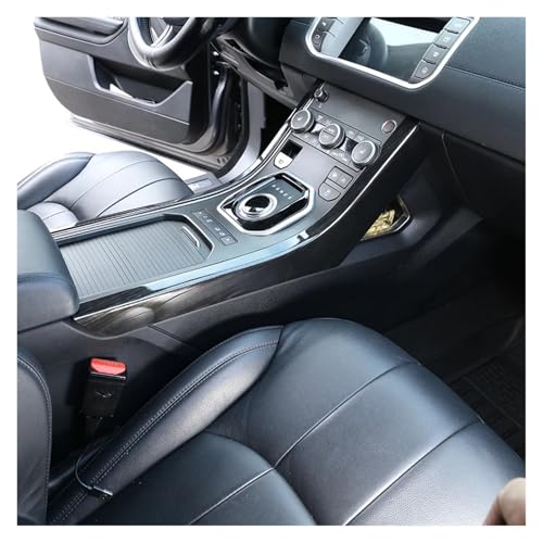 Moldura de fibra de carbono para Range Rover Evoque, protector ABS premium de consola 6
