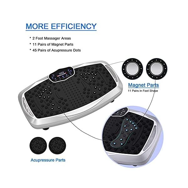 Healthgenie Full Body Vibration Machine, Vibrating Platform Exercise Machine for Whole Body Workout, 99-Level Viberation…