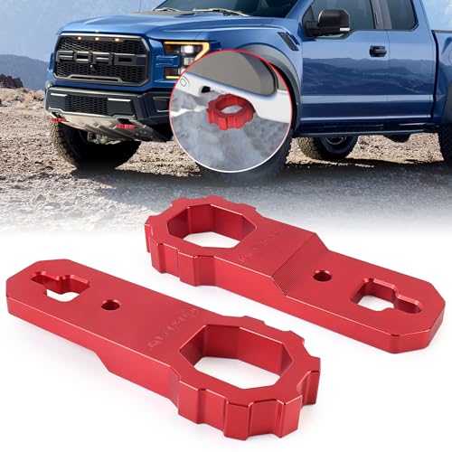 PXPART Red Tow Hooks, Front Bumper Heavy Duty Towing Replacement